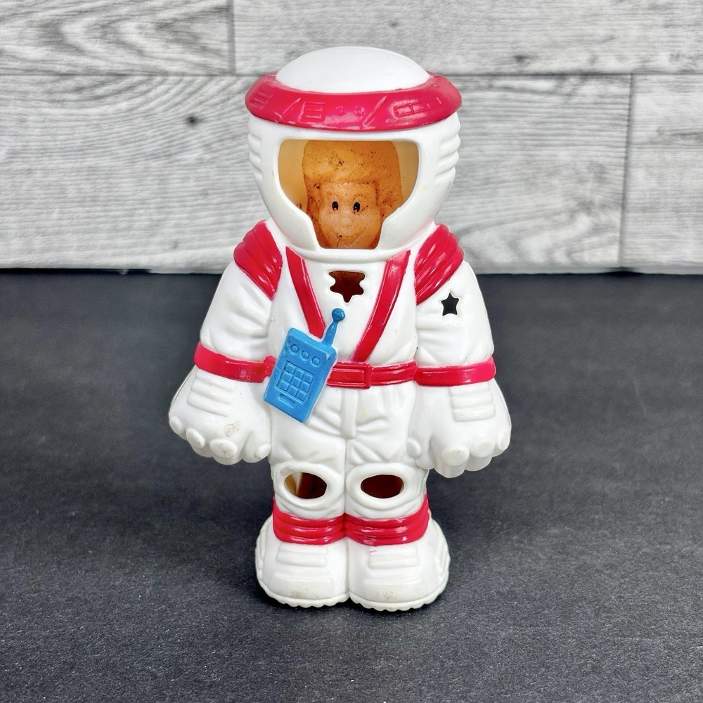 1996 Burger King Kids Club Toy 3.5" Glo-Force Glow In The Dark Astronaut Figures